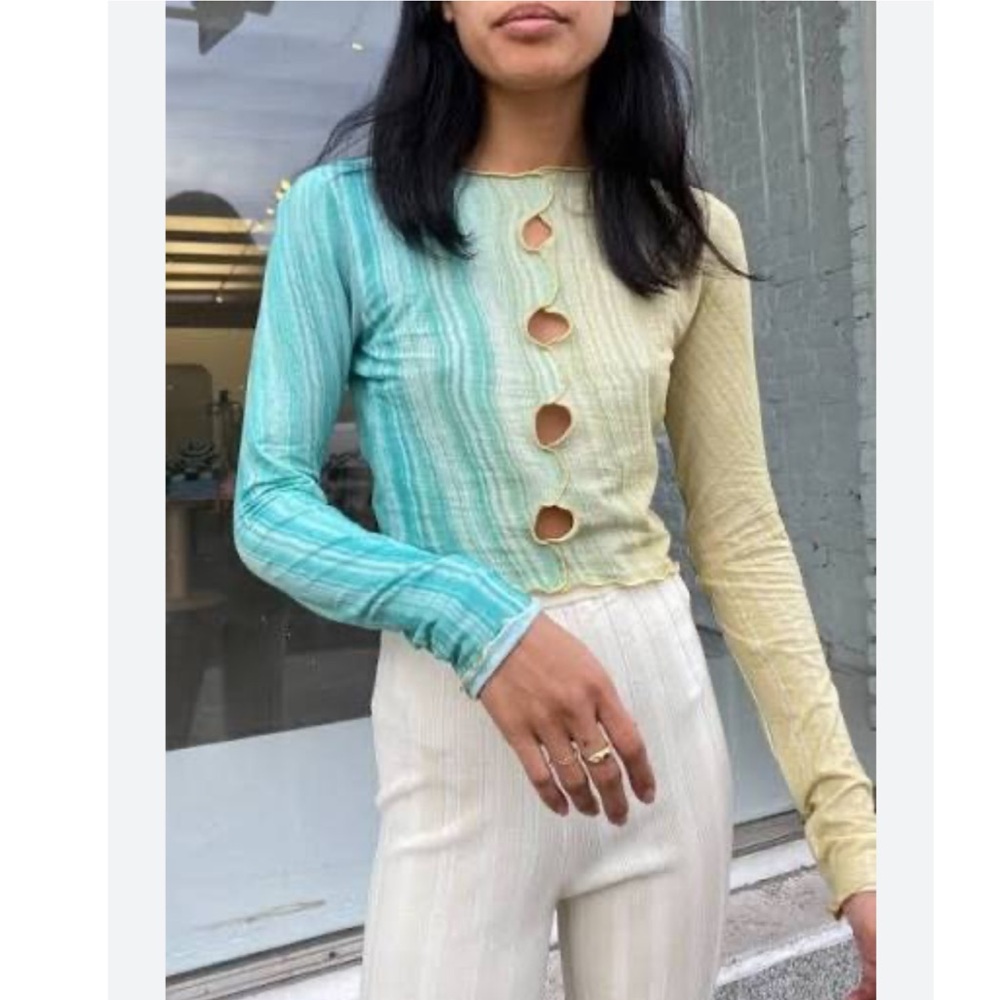 Paloma Wool Long Sleeve Top with Cutouts